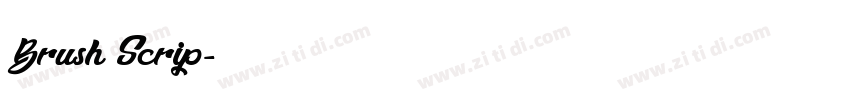 Brush Scrip字体转换 Brush Scrip字体转换